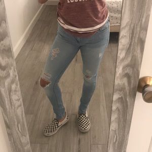 Hollister ripped jeans